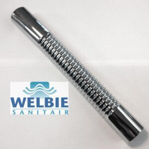 Chroom muurbuis voor sifon buigzaam 32mm x 250mm -C3F-