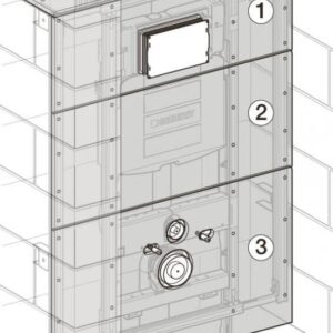 Set gipsplaten voor afwerking Giseasy inbouwreservoir 442.331.00.1