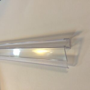 Hsk glasdorpellijst horizontaal t.b.v. Atelier schuifdeur 100cm transparant E78058 8mm glas