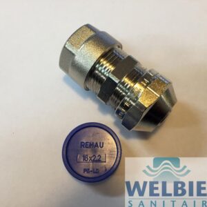 Uponor knelkoppeling 16 x 2 mm x 16 x 2,2 Rehau, Wirsbo