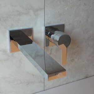Keuco ED-11 inbouw kraan met rechte uitloop chroom