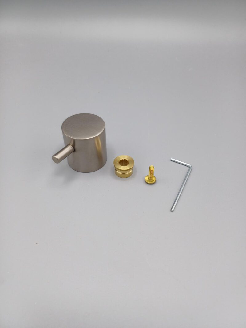 Hotbath SPOM154GN Laddy omstel / stopkraan knop los incl. stick, Geborsteld Nikkel