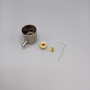 Hotbath SPOM154GN Laddy omstel / stopkraan knop los incl. stick, Geborsteld Nikkel - Afbeelding 3