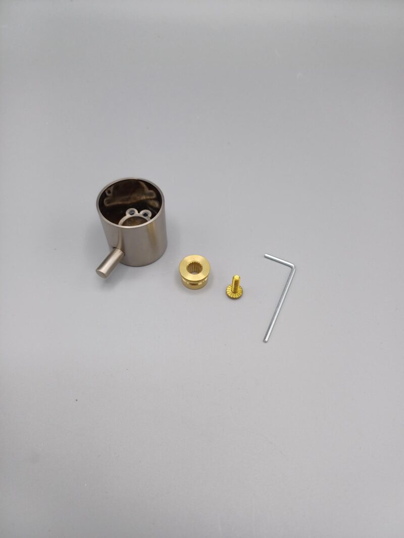 Hotbath SPOM154GN Laddy omstel / stopkraan knop los incl. stick, Geborsteld Nikkel - Afbeelding 3