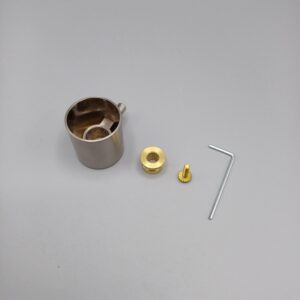 Hotbath SPOM154GN Laddy omstel / stopkraan knop los incl. stick, Geborsteld Nikkel - Afbeelding 2
