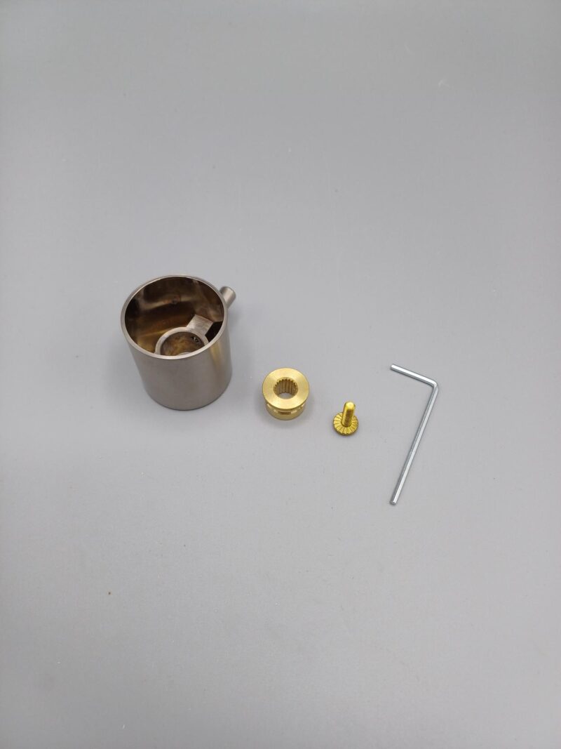 Hotbath SPOM154GN Laddy omstel / stopkraan knop los incl. stick, Geborsteld Nikkel - Afbeelding 2