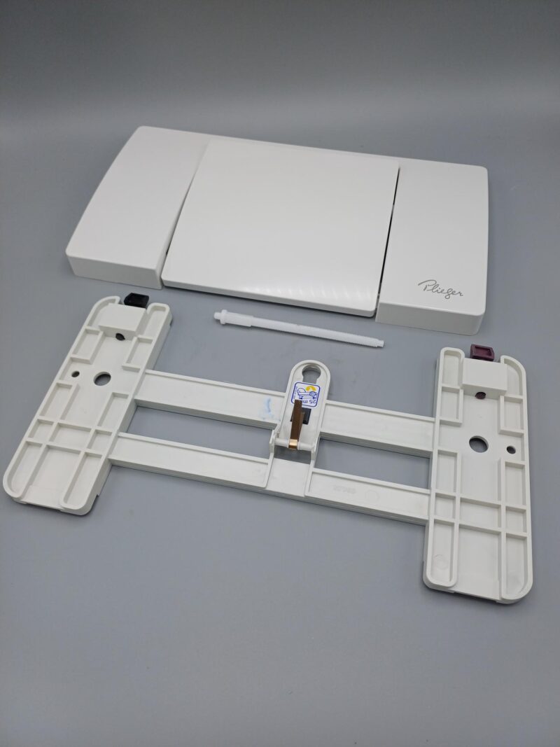Sanit/Plieger ombouwset van single flush Neckar naar duospoel,incl.binnenwerk Drukplaat wit - Afbeelding 4