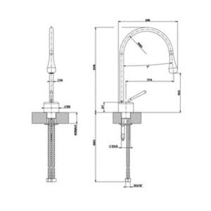 Gessi Goccia 33601 299 Zwart Xl - Afbeelding 4