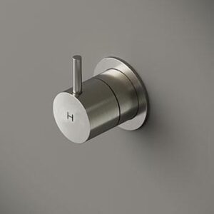 Hotbath Buddy inbouw douche stopkraan 1-hendel rond geborsteld nikkel B010HGN Hot