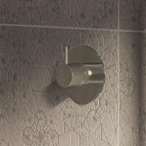 Hotbath Cobber inbouw douche mengkraan 1-hendel rond geborsteld nikkel CB031GN