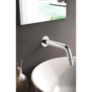 Hotbath Dude fonteinkraan chroom met gebogen uitloop UW001 -D7K-