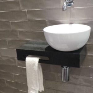 Welsan keramische opbouw fonteinkom 25cm wit - Afbeelding 3