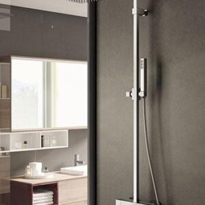 Hotbath SDS4 GN Thermostatische stortdoucheset Geborsteld Nikkel Bloke