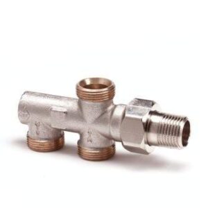 Heimeier Duolux onderblok 2-pijps 1/2" niet afsluitbaar 3800-02.000