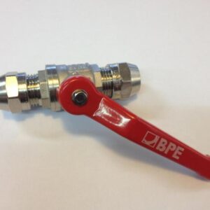Uponor-BPE kogel stopkraan met hendel, knel, voor 14 x 2 mm Unipipe