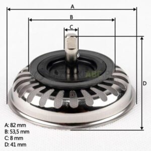 Viega afvoerplug 82 mm 2628523 -C4C-