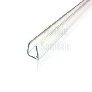 Welsan verticaal aanslag profiel voor douchedeur 8mm universeel transparant 2mtr