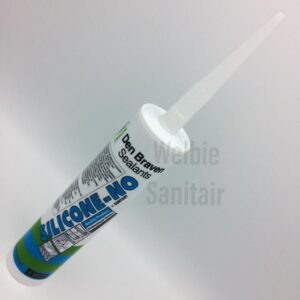 Den Braven zwaluw sanitair siliconen NO kit zwart schimmelbestendig 310ml zuurvrij 10349501
