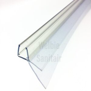 Welsan universele douchedeur afdichting vertikaal 6mm of 8mm 2000mm lang met 30mm flap