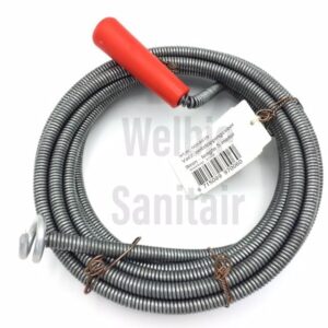 Welsan ontstoppings veer 9mm 5 meter lengte universeel met boorkop 26mm