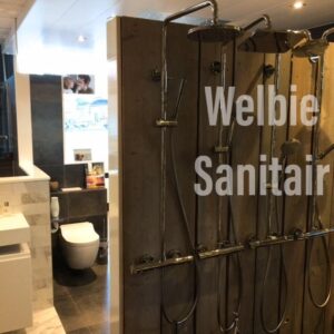 Supergrif showerpipe, thermostaat met regendouche, chroom 017756110