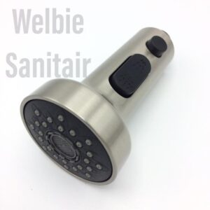 Welsan keuken handdouche los 1/2” buitendraad rvs-look geborsteld universeel vertikaal