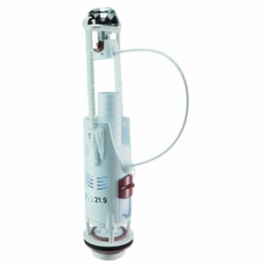 Welsan duoblok binnenwerk universeel sanit in - opbouw chroom dual flush renovatie spoelmechanisme
