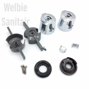 Sphinx 300 Rehab grepenset v. thermostaat v. douche- en badkraan thermostatisch chroom S8SP300TK200