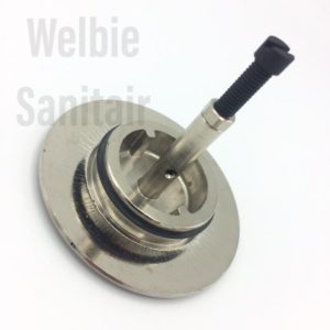 Hotbath SPOM84GN HB Pal plug met schroef P033GN Geborsteld Nikkel / danser