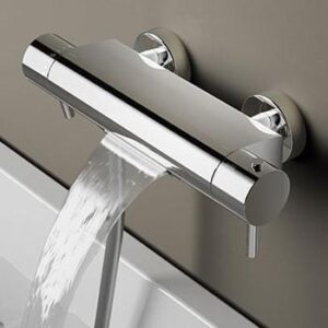 Hotbath B021CR Buddy thermostatische badmengkraan met cascade uitloop chroom