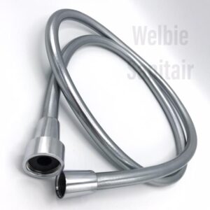Vervangende doucheslang chroom 3/4" bi x 1/2" 150cm incl. rubber afdichting