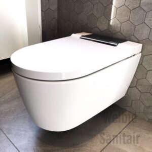 Geberit Aquaclean Sela wandcloset douche wc softclose wit - chroom 146.220.21.1