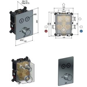 Hotbath Cobber HBPB009 inbouwbox - Afbeelding 3