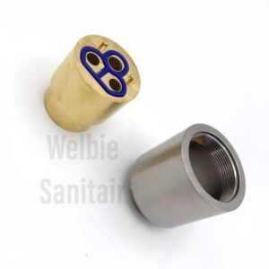 Hotbath SPOM431GN verlengset tbv L005JGN inbouw wastafelkraan geborsteld nikkel