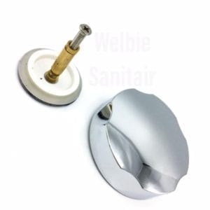 Universeel badwaste met klemschroef en badplug stop chroom 33.3521