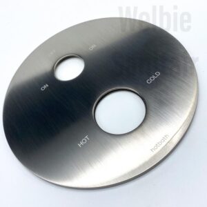 Hotbath SPOM73GN HB Laddy 009 rozet rond 145mm geborsteld nikkel C6 tbv stop en omstel