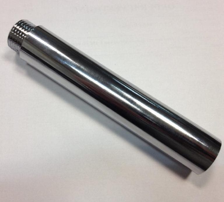 Verlengstuk voor handdouche 1/2" 130mm chroom Welbie.nl