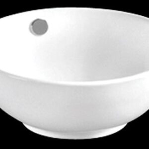 Keramisch opbouw waskom / wastafel 38cm kleur wit