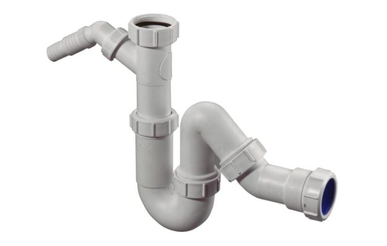 Bonomini 3590GZ24B0 Siphon with Double Connection, Dryer and Washing Machine Together, Dishwasher, Check Valve, White Bonomini 3590GZ24B0 Siphon with Double Connection, Dryer and Washing Machine Together, Dishwasher, Check Valve, White
