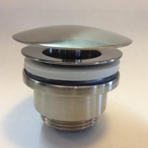 Welsan vaste afvoerplug 1 1/4x32mm RVS geborsteld