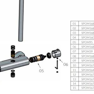 Hotbath Spom39BL wartelset mat zwart opbouwthermostaat set a 2 stuks B7