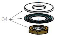 spom22 e001 hotbath fonteinkraan bevestiging set