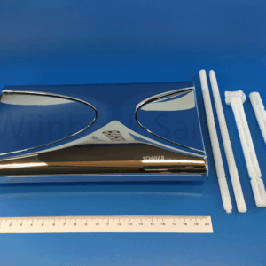 Schwab bediening glanzend chroom