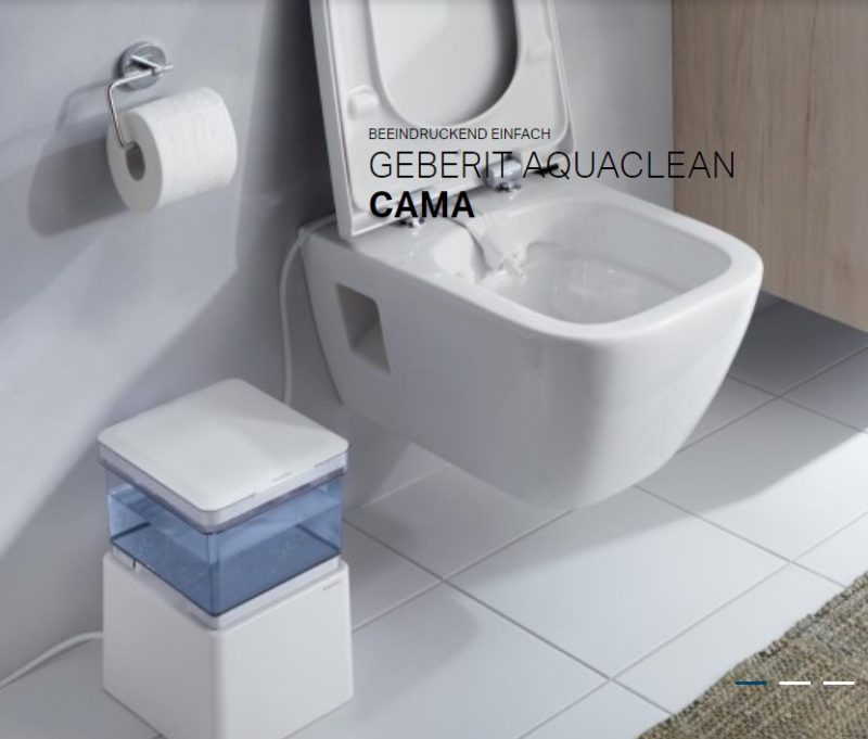 Geberit Cama Aquaclean mobiele / reis douche-wc