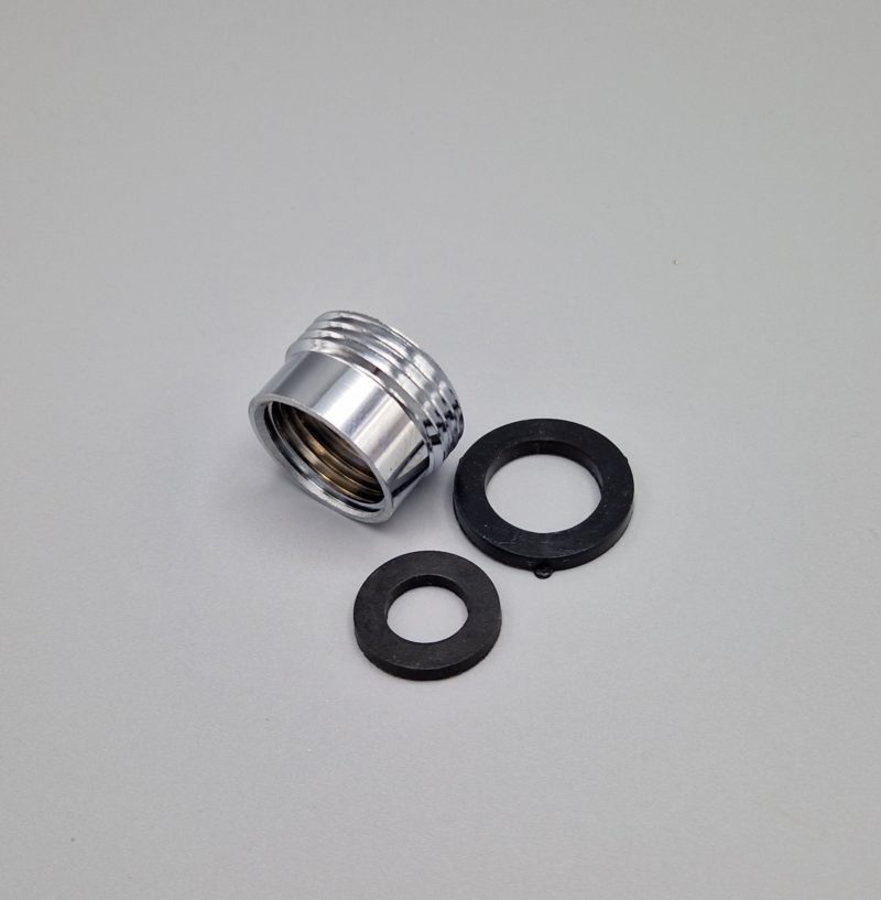 Welsan Kraanverloop Slangadapter 1/2 bi x 3/4 bu Chroom