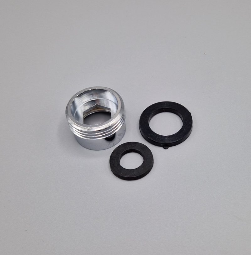 Welsan Kraanverloop Slangadapter 1/2 bi x 3/4 bu Chroom - Afbeelding 2